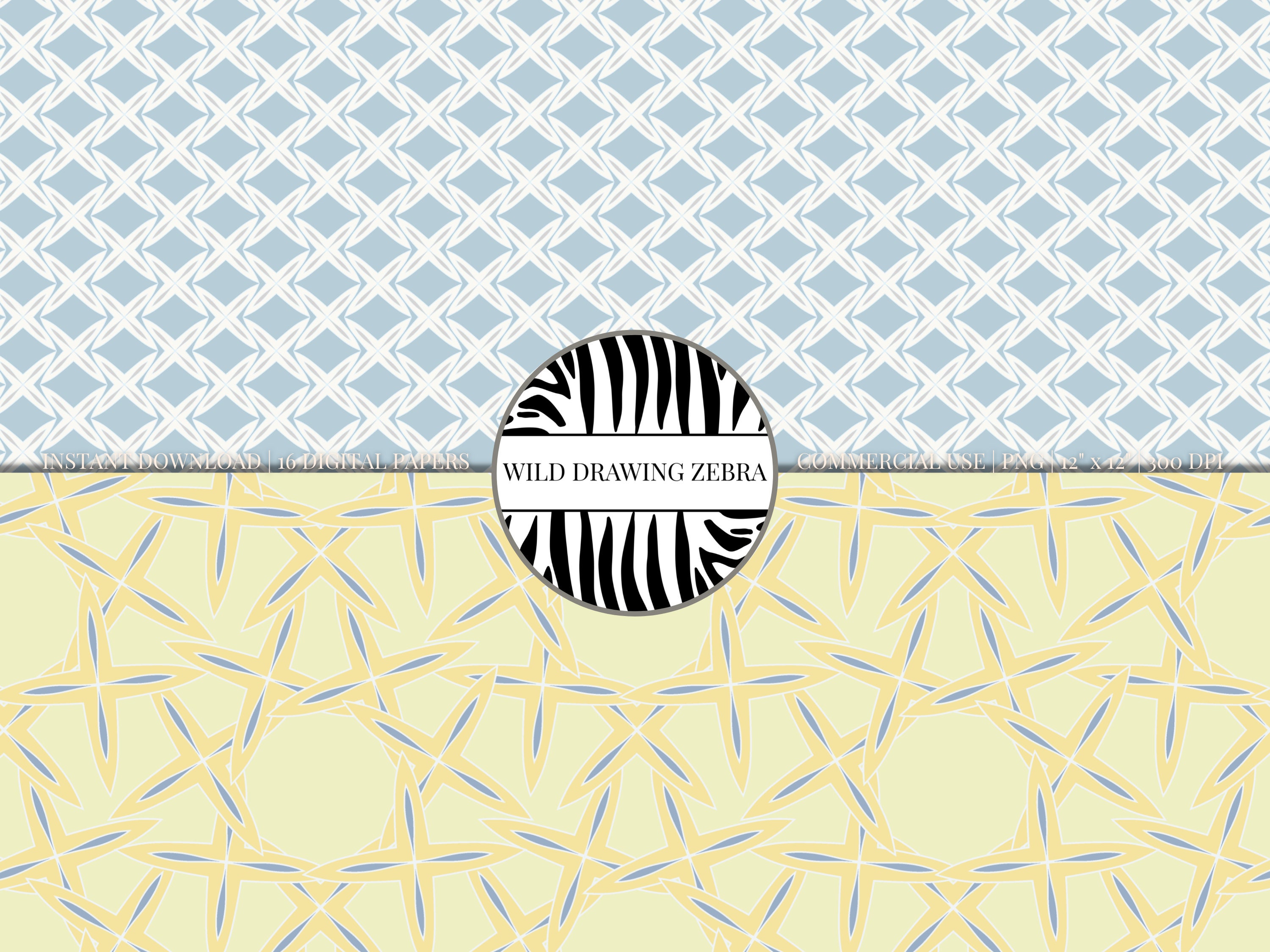Decorative Moroccan Digital Paper Pack With Oriental Mosaic Scrapbook ...