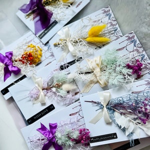 Carte de voeux faite à la main | Carte Fleur