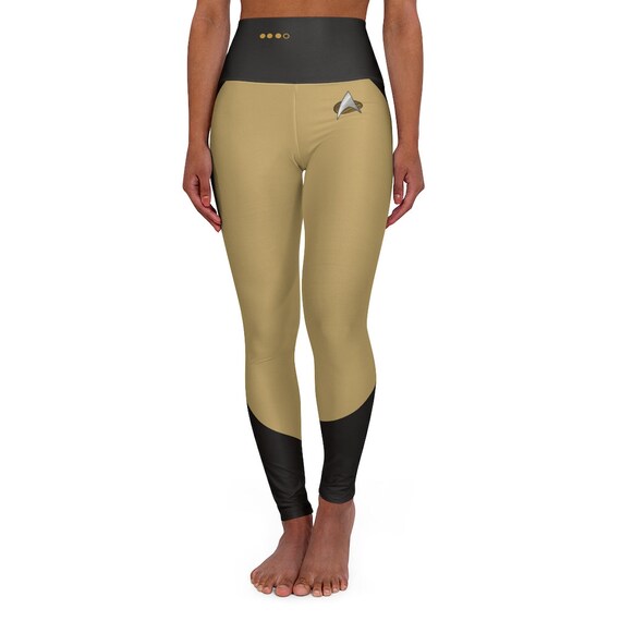 Gold Star Trek Trekkie Yoga Pants 