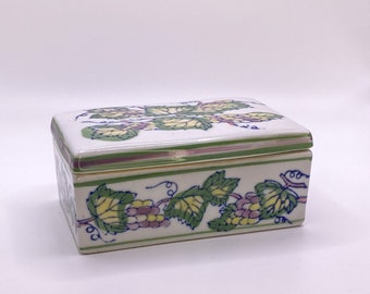 Vintage Ceramic Lidded Box- Custom Candle