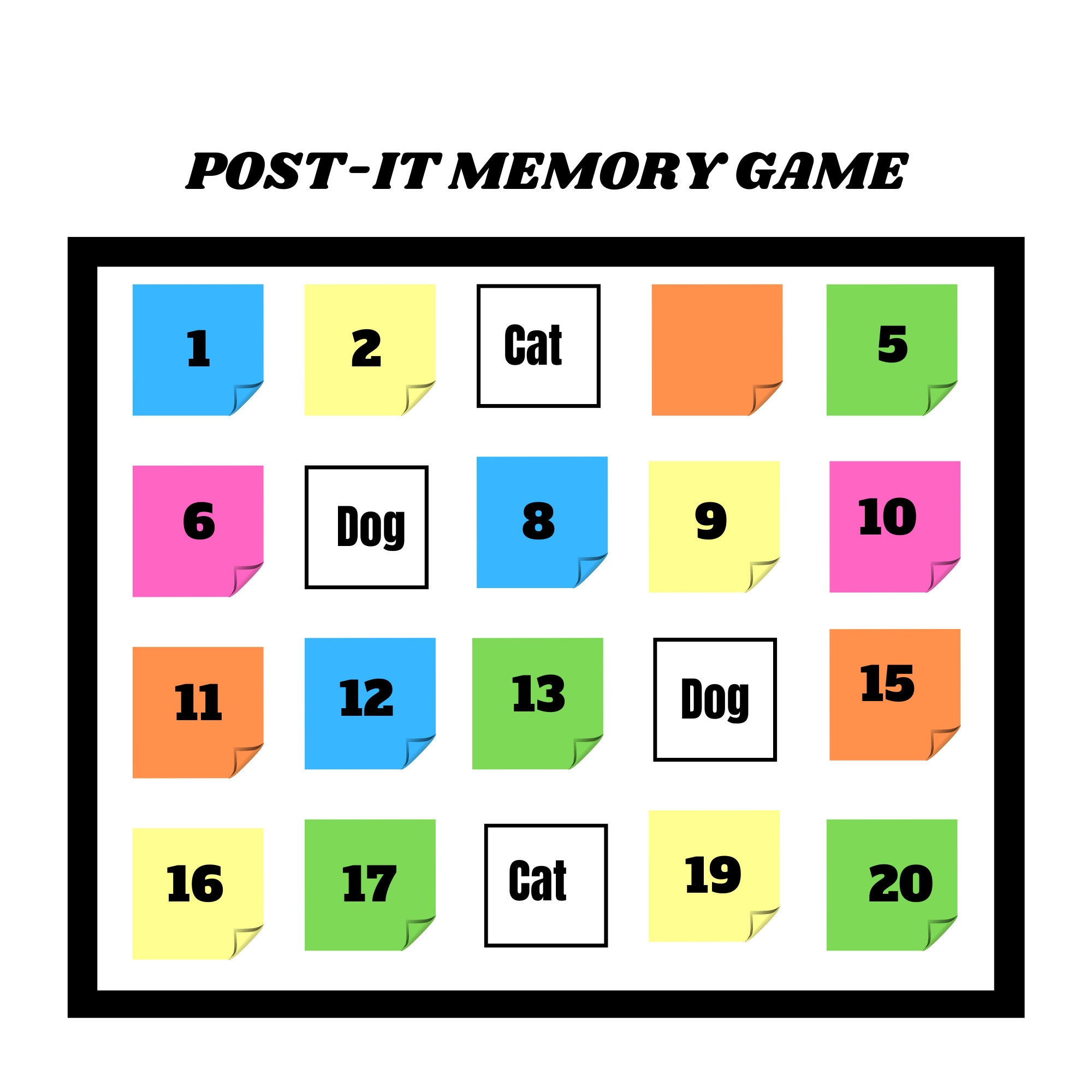 Senior Memory Matching Game Etsy