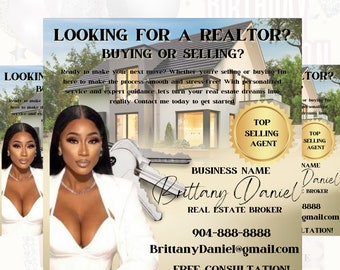 Real Estate Flyer, Home Buying Flyer, Realtor Flyer, Homeowner Flyer, Real Estate Broker, Home selling Flyer, Premade Template