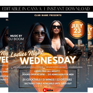 Club Flyer, Friday Night Flyer, DJ Flyer, Party Flyer, Premade Template