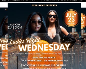 Club Flyer, Friday Night Flyer, DJ Flyer, Party Flyer, Premade Template