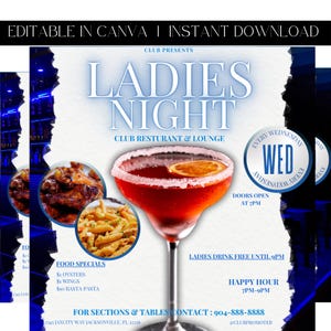 Ladies Night Flyer, Club Flyer, Event Flyer, Party Flyer, Girls Night Flyer, Premade Template
