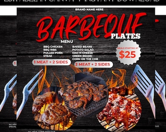 Food Flyer, BBQ Flyer, Cookout Flyer, Chef Flyer, Cooking Event, Fundraiser Flyer, Event Flyer, Food Truck Flyer, Premade Template