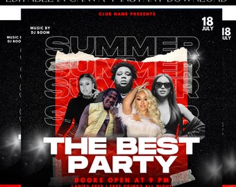 Club Flyer, Friday Night Flyer, DJ Flyer, Party Flyer, Event Flyer, Premade Template