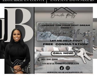 Real Estate Flyer, Home Buying Flyer, Realtor Flyer, Homeowner Flyer, Real Estate Broker, Home selling Flyer, Premade Template