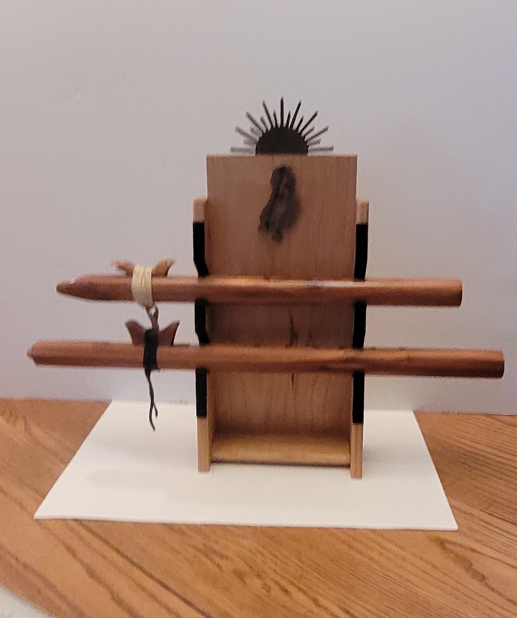 American Indian Flute Stand With Kokopelli Etsy