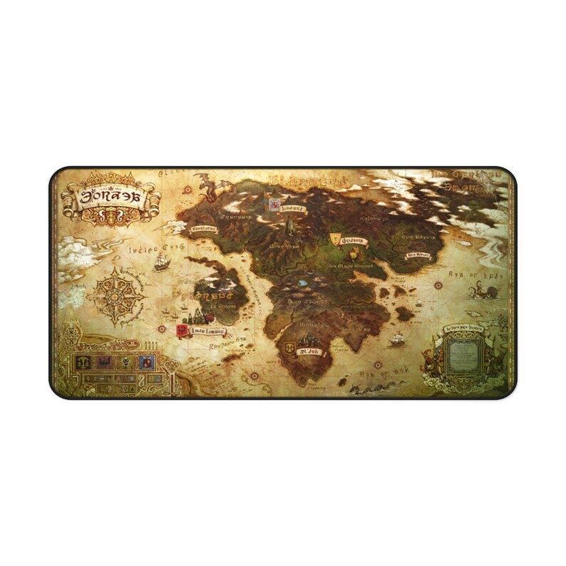 Final Fantasy XIV Eorzea Desk Mat Eorzea Mouse Pad FFXIV Etsy New Zealand