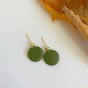 Khaki cheap green earrings
