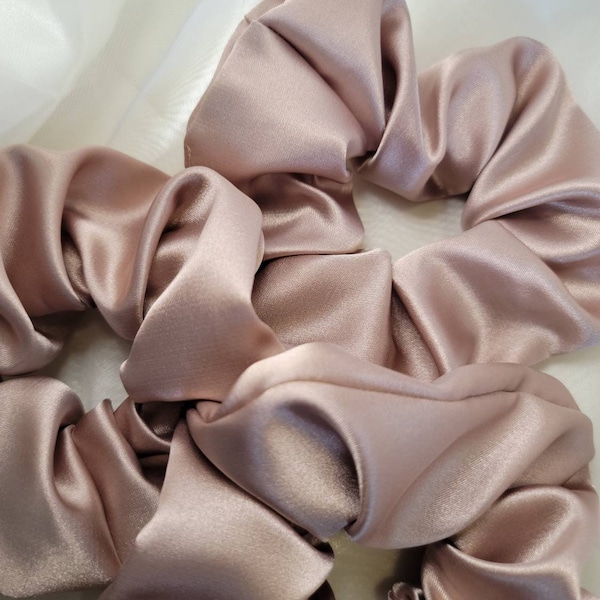 Satin scrunchies | Soft smooth hair tie | Hair Accessory|  Regular Size