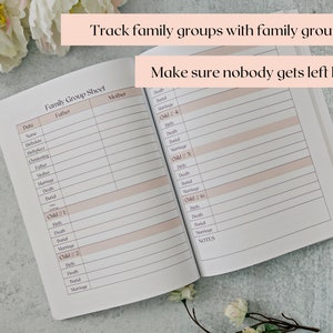 Genealogy Workbook Family History Worksheets Fillable Fan Chart Genealogy Journal Ancestry Template Family Tree Pedigree Chart image 5