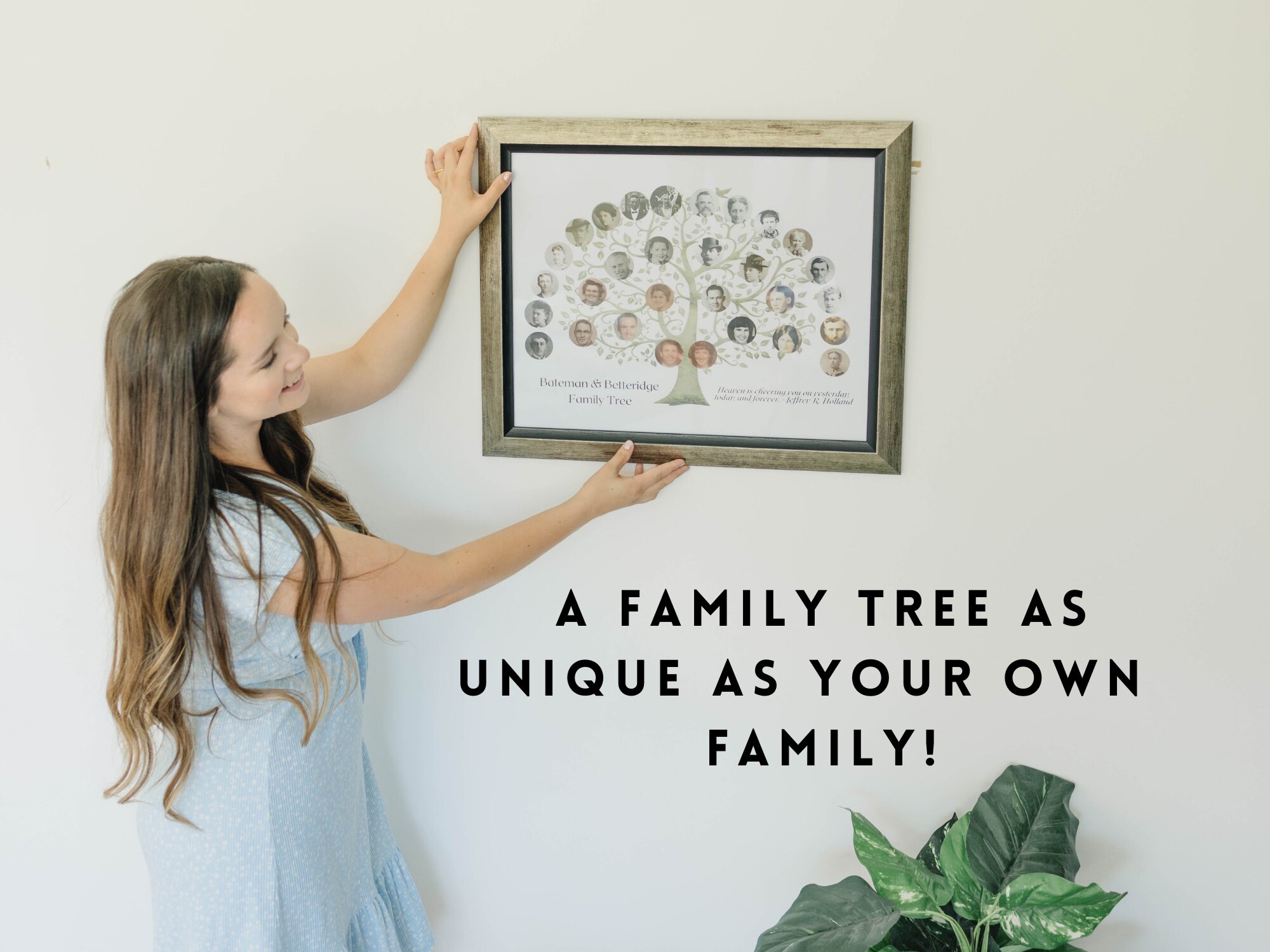 Custom Family Tree Photo Chart | Genealogy, Ancestry Gift - Etsy