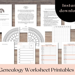 Genealogy Forms | Genealogy Pages | Fan Chart | Family History | Ancestry Template | Family Tree | Genealogy Book