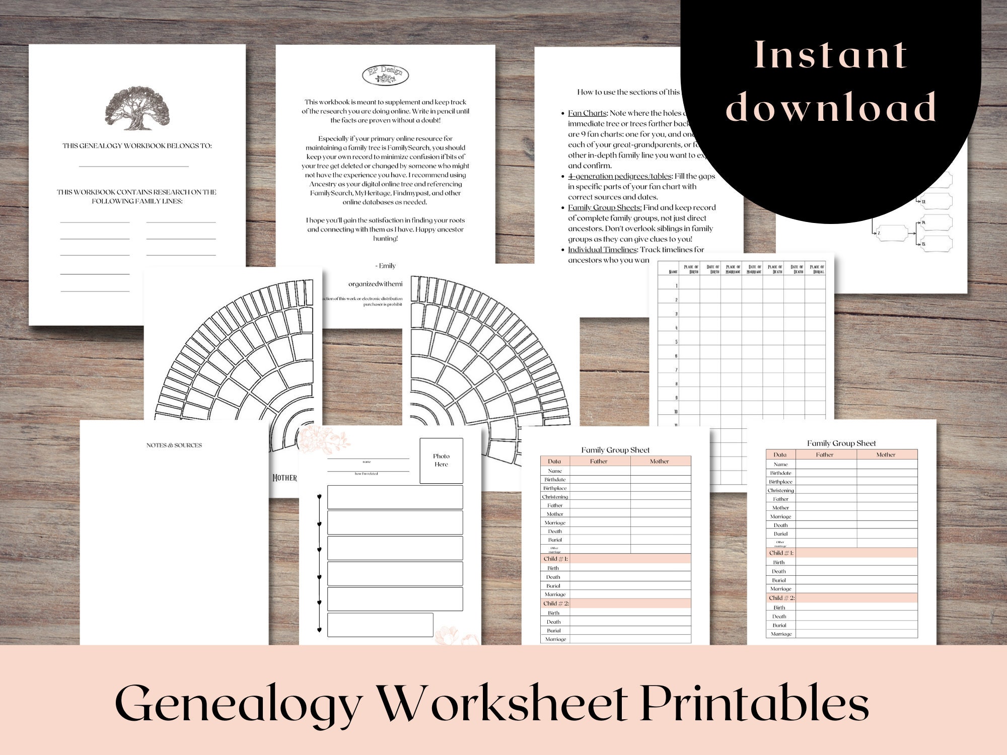 Genealogy Organizer - A Genealogy Notebook With Genealogy Charts And Forms, Family  Tree Chart Book: Genealogy Gift For Family History Buff &  (Genealogy  Organizer Charts and Forms): Genealogy FP: 9798553194857: : Books