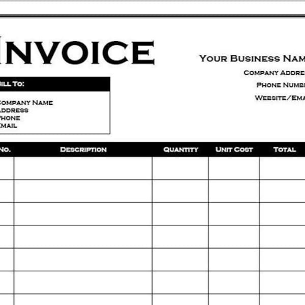 Simple Bi-weekly Joint Bills Microsoft Excel Spreadsheet Template ...