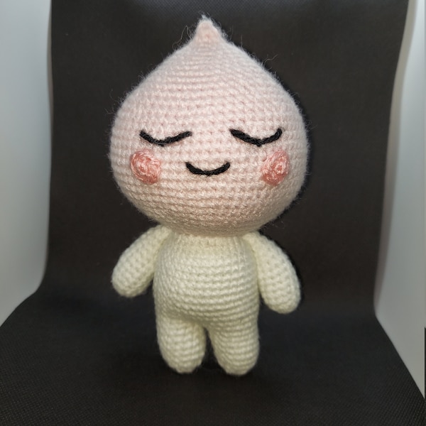 Kakao Friends inspired Handmade Apeach Crochet Doll