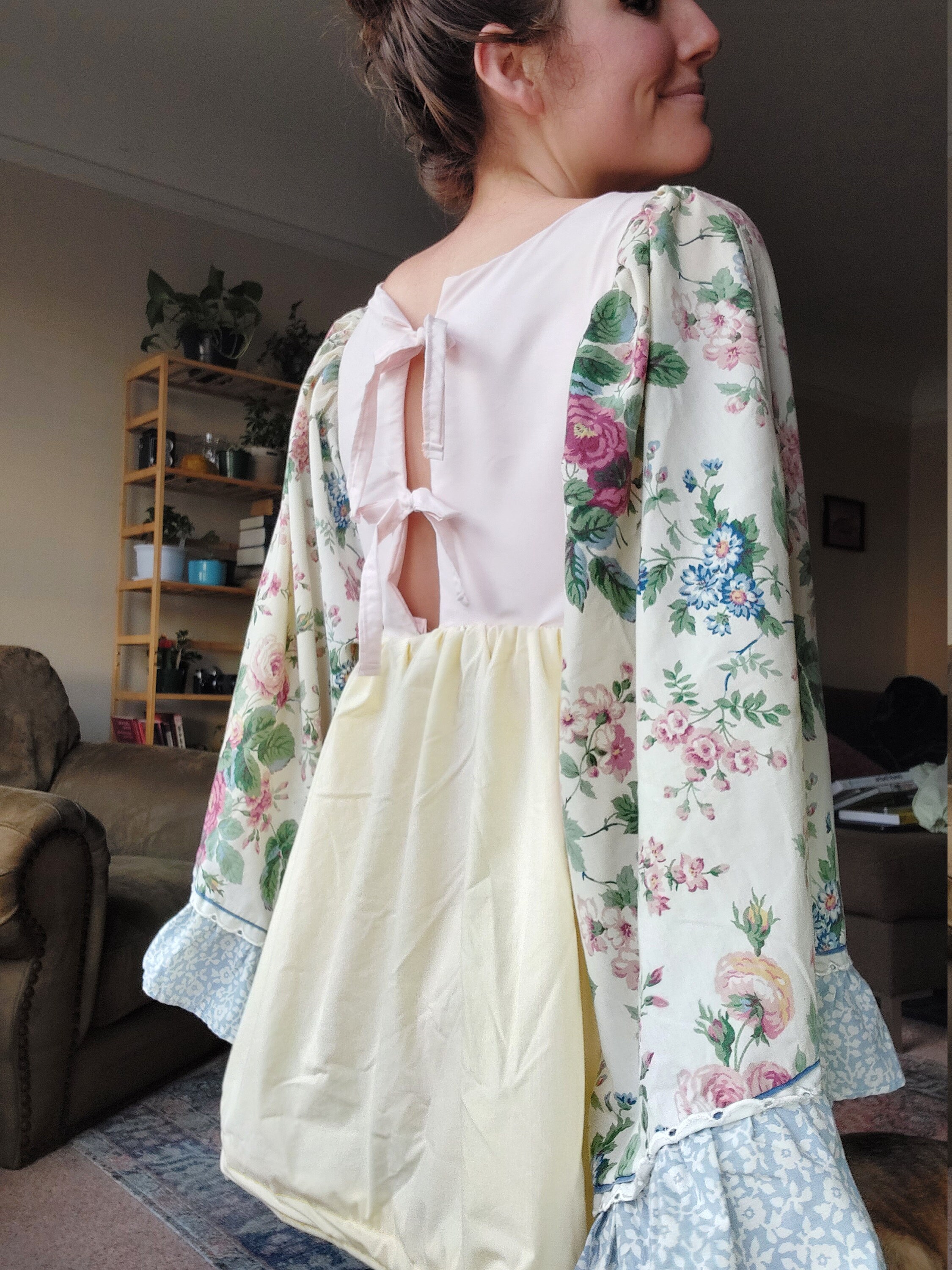 Draped Sleeve Babydoll Mini Dress Etsy UK