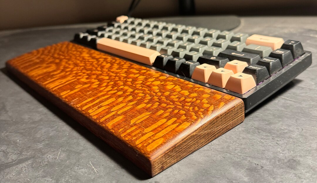 Leopard Wood Wrist Rest for Gamers Etsy