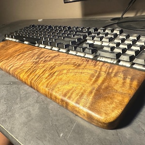 Handmade Keyboard Wrist Rest - Unique - Beautiful Typing Comfort Desk Accessory.