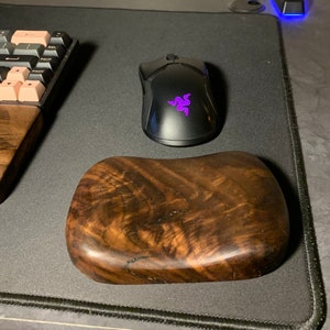 Black Walnut Mouse Wrist Rest Sustainable Eco Friendly Gift.