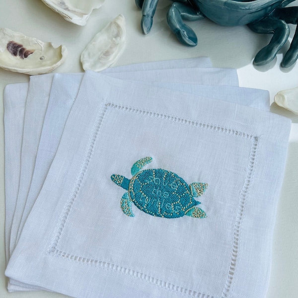 Turtle Napkins Etsy