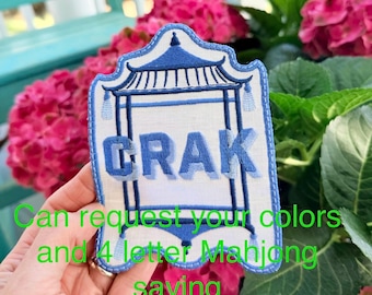 Mahjong Cocktail Napkins: Charleston Linen Napkins, Personalized Tiles
