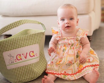 Personalized Easter Baskets + Bunny Fonts