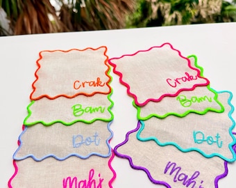 Mahjong Cocktail Napkins + Personalized Mahjond Napkins + Table Decor