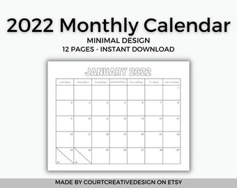 10+ 2022 monthly calendar landscape 2022 wallpaper ideas