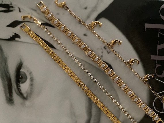 Vintage gold tone bracelets - image 3
