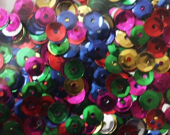 5mm Cup Sequins Metallic Mixed Colors Pk/800