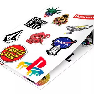 Kit Imprimible Printable x50 Stickers Calcos Modelo 1 - Etsy México
