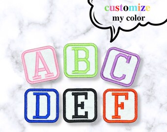 Varsity Letter Patch: Custom Embroidered Iron-On Initial