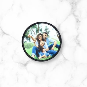 Custom Photo Patch, Printed Patch, Custom Embroidered Patch, Sublimation dye printed fabric patch, Square, Triangle, Octagon