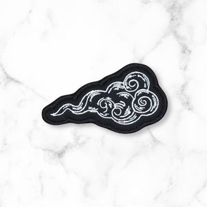 Iron-on Wind Patch, Nature Patch, Smoke Patch, Cloud Patch