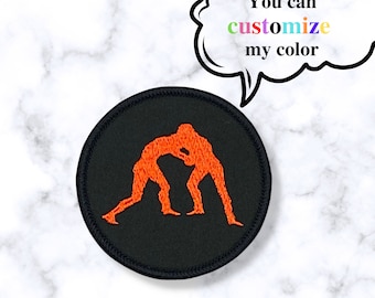 Custom Color Wrestling Iron-on Patch (3.5")
