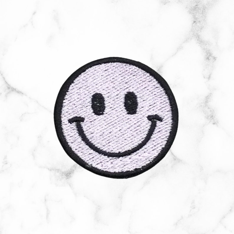 Smiley Face Patch Happy Face Patch Smiley Face Badge Etsy