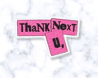 Ariana Grande 'Thank U, Next' Embroidered Iron-On Patch