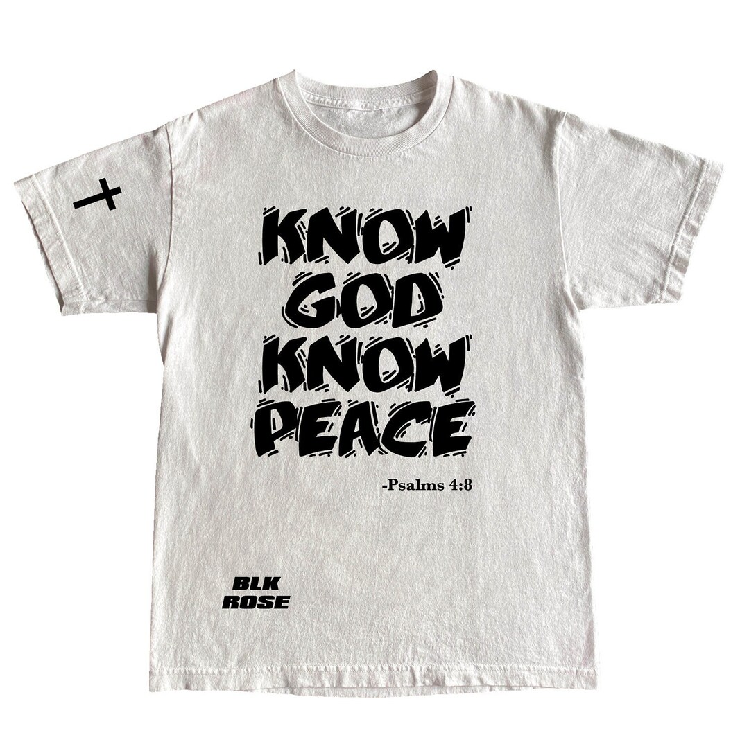 GOD DOESN'T KNOW Tシャツ ホワイト Know God Know Peace T Shirt No God No Peace Christian T Shirt - Etsy