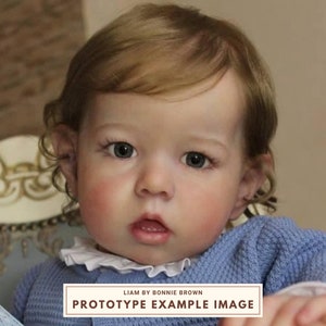 CUSTOM ORDER Liam by Bonnie Brown, reborn doll open edition with COA, reborn toddler 28 inches, toddler boy or girl, hyperrealistic doll