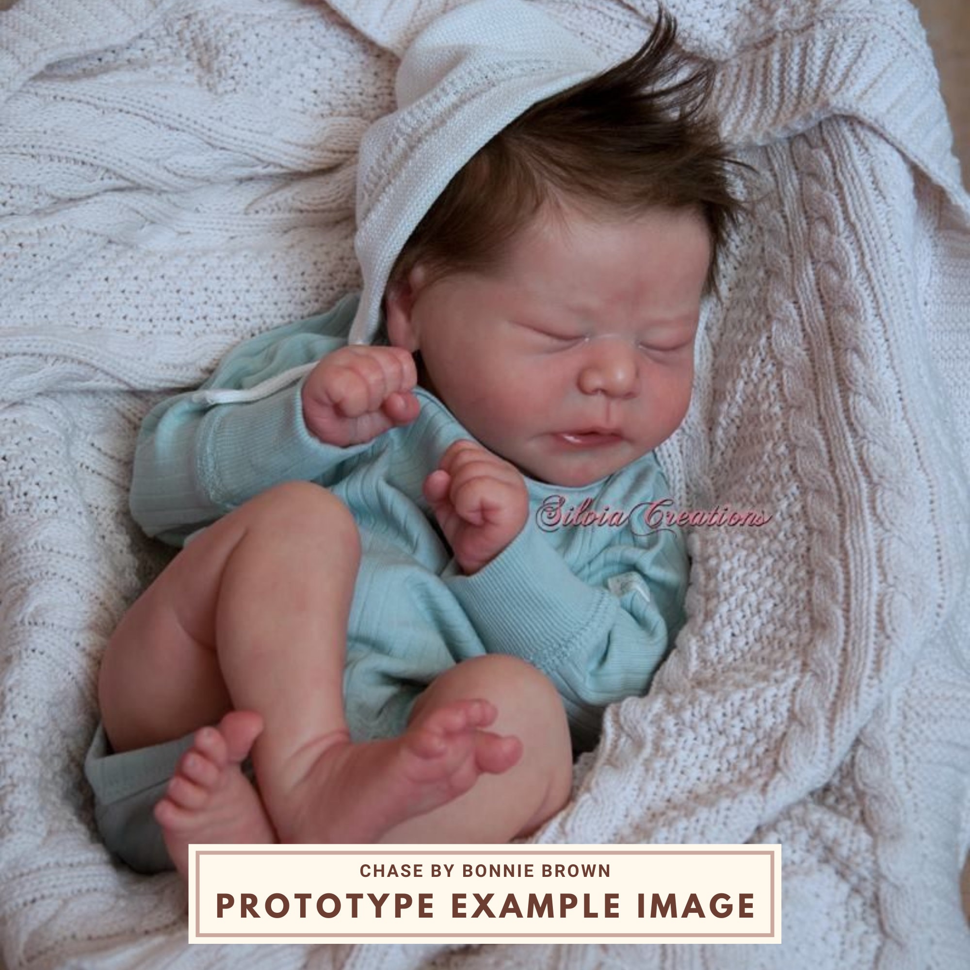 CUSTOM ORDER Chase by Bonnie Brown, Hyper Realistic Reborn Baby