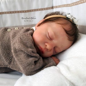 Ready to ship Mia by Irina Kaplanskaya, reborn baby doll limited edition with COA, newborn 19 inches, baby girl or boy, hyperrealistic doll