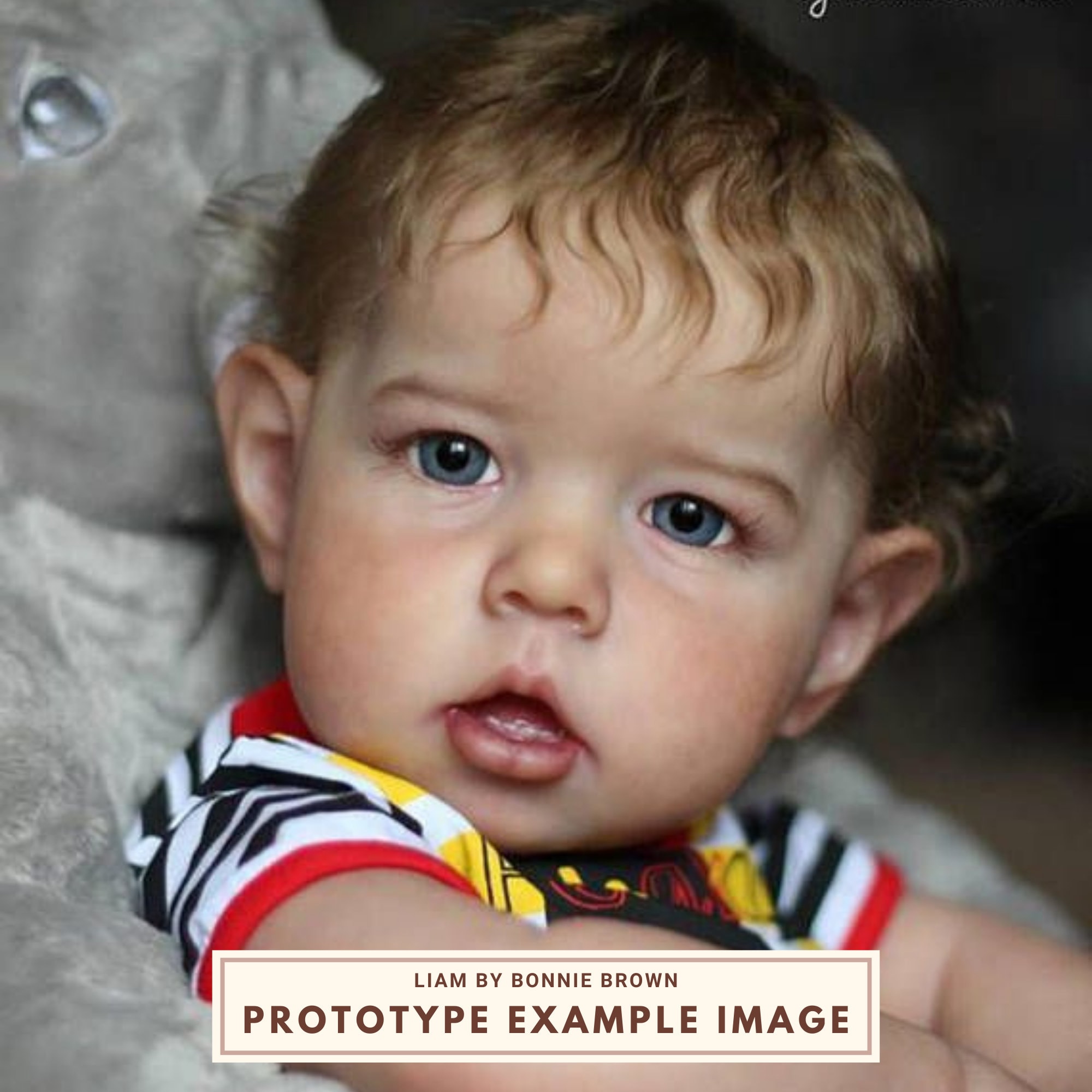 リボーンドール　リアム　Liam by Bonnie Brown Reborn Baby Liam by Bonnie Brown, 28 Inch Toddler, Full Arms