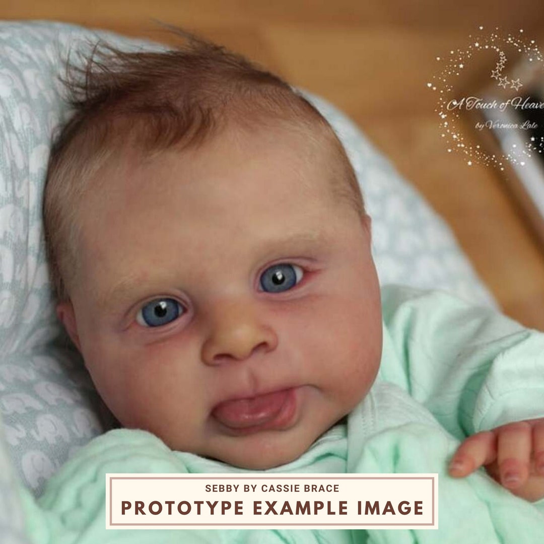 ORDINE PERSONALIZZATO Sebby di Cassie Brace, bambola reborn in edizione  limitata con certificato di autenticità, neonato 20 pollici, bambina o