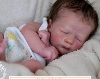 CUSTOM ORDER Realborn Ashley Sleeping, Reborn Baby Doll Open