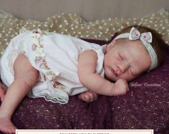 CUSTOM ORDER Realborn Ashley Sleeping, Reborn Baby Doll Open
