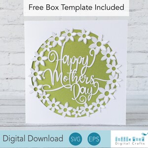 Popup Flower Mother's Day Card SVG Design, Cricut DIY 3d Card Design for Mother's Day.