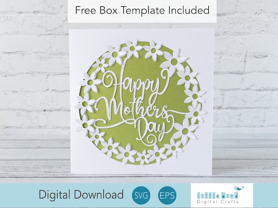 Popup Flower Mother's Day Card SVG Design, Cricut DIY 3d Card Design for Mother's Day.